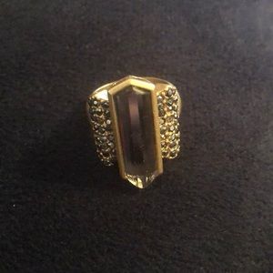 Lia Sophia ‘Ransom’ matte gold ring